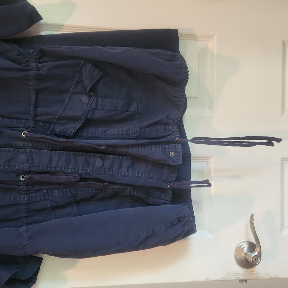 NWOT Torrid Sz 4 Navy Lightweight Shacket (Shirt Jacket) Layering Piece - Picture 2 of 10
